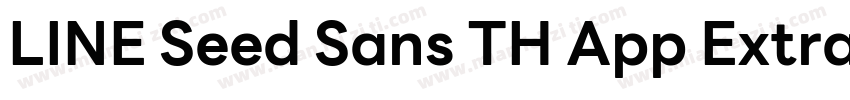 LINE Seed Sans TH App ExtraBold字体转换